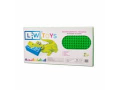 L-W Toys LW Toys Podložka na stavanie JUNIOR 16x32 bodov zelená