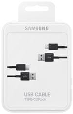 SAMSUNG Kábel USB typ C 2ks Black