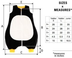 Penguin Detský spací vak včielka, veľkosť S (74-96 cm), 2,5 tog