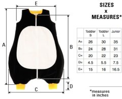 Penguin Detský spací vak Tiger, veľkosť S (74-96 cm), 2,5 tog