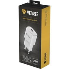 Yenkee GSM nabíječka YAC 2033WH USB C Nabíječka 20W