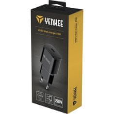 Yenkee GSM nabíječka YAC 2033BK USB C Nabíječka 20W