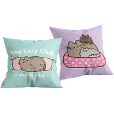 Halantex Obojstranný vankúš mačička Pusheen - The lazy club