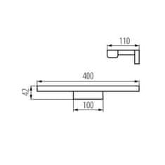 Kanlux Koupelnové nástěnné svítidlo (26683) ASPËN LED koupelnové IP44, 8W, 4000K