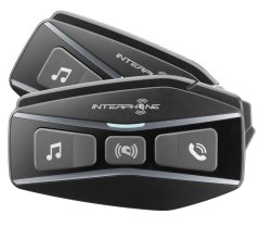 Interphone Bluetooth headset pre uzavreté a otvorené prilby U-COM16, Twin Pack