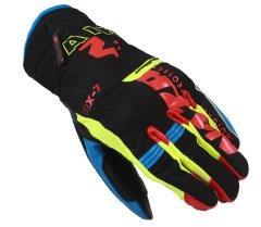 NAZRAN Rukavice na moto RX-7 2.0 black/blue/red vel. S