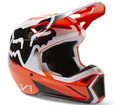 FOX Motokrosová helma V1 Leed Helmet Dot/Ece Fluo Orange vel. XL