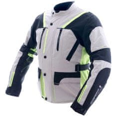 Cappa Racing Bunda moto pánska MELBOURNE textilná sivá / fluo / čierna 3XL