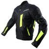 Cappa Racing Pánska moto bunda MONTE CARLO textilná čierna/fluo M