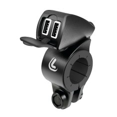 LAMPA Zástrčka na riadidlá motocykla USB-Fix TREK - 38828