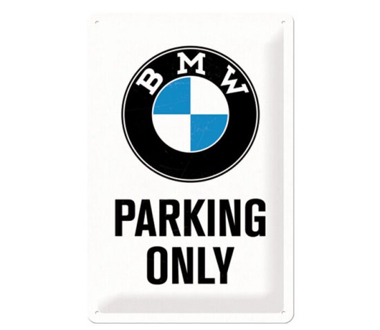 Postershop ceduľa BMW Parking only