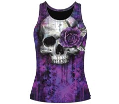 Lethal Threat Dámske tielko ONE EYE ROSE SKULL vel.L