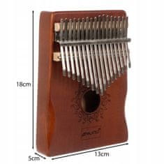 Malatec  24352 Kalimba, 17 klávesov, mahagón