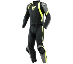 Dainese Kombinéza na moto AVRO 4 BLACK-MATT/CHARCHOAL/FLUO/YELLOW vel. 54