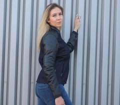 NAZRAN Dalope black/blue denim woman jacket vel. S