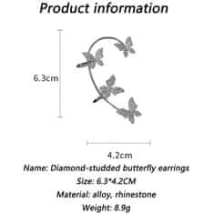 Netscroll Módny hit: motýľová náušnica, ktorá objíme celé ucho, ButterflyEarring