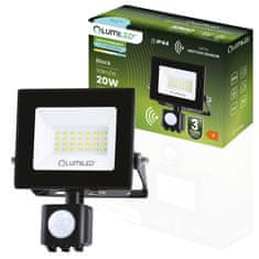 LUMILED Reflektor LED s pohybovým senzorom ZUNA2 20W 1800lm 6500K IP44