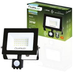 LUMILED Reflektor LED s pohybovým senzorom ZUNA2 30W 2700lm 6500K IP44