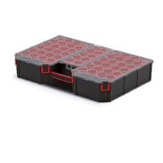 Prosperplast box organizér vysoký s krabičkami 57,7x39x10,5cm TAGER KTG604010B-S429 čierny Kistenberg