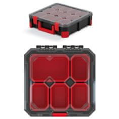 Prosperplast box organizér s krabičkami 28x28x11cm TITAN KTI3030B-CG6U čierny Kistenberg