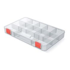 Prosperplast box organizér 35,5x23x4,1cm SQR BOX KSQ35254 transparentný Kistenberg