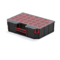 Prosperplast box organizér vysoký s krabičkami 39x28,4x10,5cm TAGER KTG403010B-S429 čierny Kistenberg