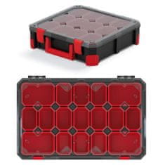 Prosperplast box organizér s krabičkami 59,8x39x11cm TITAN KTI6040B-CG6U čierny Kistenberg