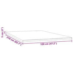 Petromila vidaXL Poťah na matrac 120x210x5 cm