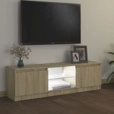 Vidaxl TV skrinka s LED svetlami dub sonoma 120x30x35,5 cm