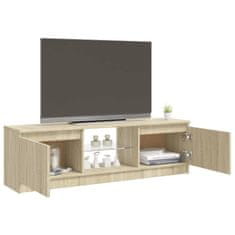 Vidaxl TV skrinka s LED svetlami dub sonoma 120x30x35,5 cm