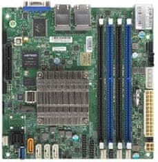 SuperMicro mini-ITX MB Atom C3558 (4-core), 4x DDR4 ECC DIMM, 8xSATA, 1x PCI-E 3.0x4, 4x 1GbE LAN, IPMI, bulk