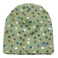 ENIE BABY Čiapka detská Dots olive 0-1m