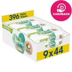 Pampers Obrúsky vlhčené Harmónia Coconut Plastic Free 9x44 ks