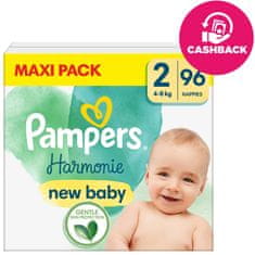 Pampers Plienky jednorazové Harmónia veľ. 2 (96 ks) 4-8 kg