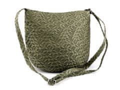 Kabelka crossbody 23x30 cm - zelená khaki