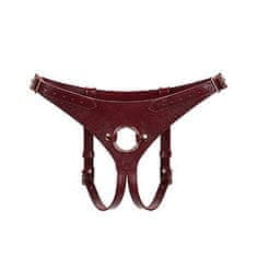 Liebe Seele Liebe Seele Wine Red Strapon Harness, nohavičky pre strap-on dildá