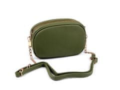 Dámska / dievčenská kabelka crossbody 13,5 x20 cm - zelená khaki