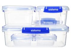 Sistema Sistema KLIP IT PLUS Sada 6 škatuliek na potraviny 2x 180 ml, 2x 400 ml, 1x 1 la 1x 2,2 l