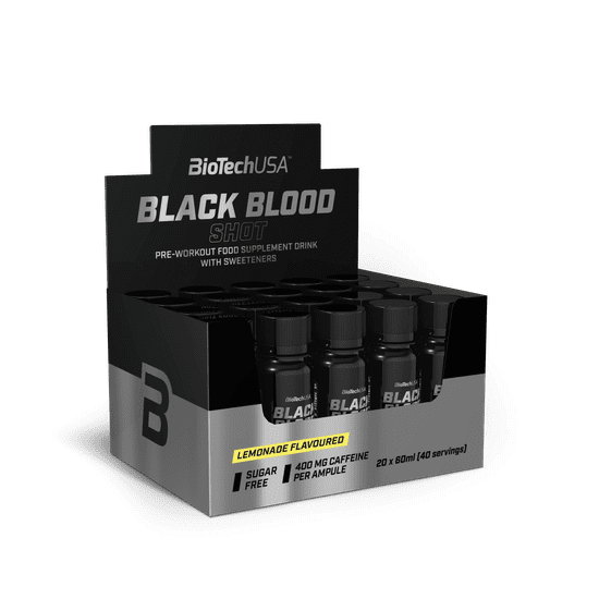 BioTech Black Blood Shot 20 x 60 ml lemonade