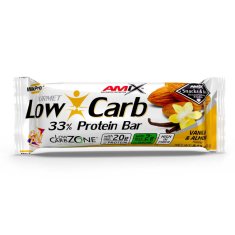 AMIX Low-Carb 33% Proteín Bar 60 g vanilla almond