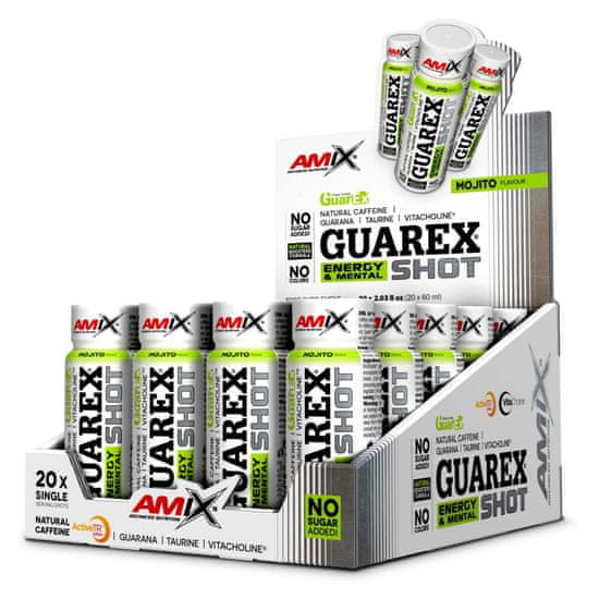 AMIX Guarex Energy & Mental SHOT 20 x 60 ml mojito