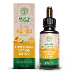 Ekolife Natura Liposomal Vitamín K2 + D3 60 ml (Lipozomálny vitamín K2 + D3)