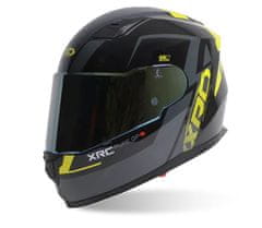 XRC Prilba na motorku black/yellow fluo vel´. 2XL