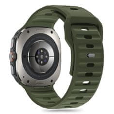 Tech-protect Silicone Line remienok na Samsung Galaxy Watch Ultra 47mm, olive green