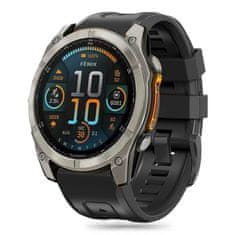 Tech-protect Silicone remienok na Garmin Fenix 5 / 6 / 6 Pro / 7 / 8 47mm / E / 8 47mm, black