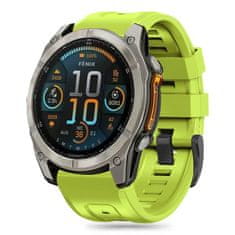 Tech-protect Silicone remienok na Garmin Fenix 5 / 6 / 6 Pro / 7 / 8 47mm / E / 8 47mm, lime