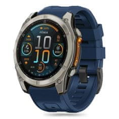 Tech-protect Silicone remienok na Garmin Fenix 5 / 6 / 6 Pro / 7 / 8 47mm / E / 8 47mm, navy blue