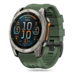 Tech-protect Silicone remienok na Garmin Fenix 5x / 5x Plus / 6x / 6x Pro / 7x / 8 51mm, army green