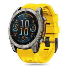 Tech-protect Silicone remienok na Garmin Fenix 5 / 6 / 6 Pro / 7 / 8 47mm / E / 8 47mm, yellow