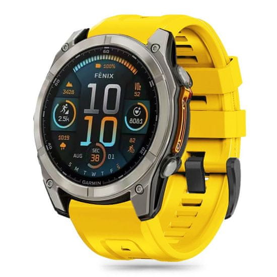 Tech-protect Silicone remienok na Garmin Fenix 5x / 5x Plus / 6x / 6x Pro / 7x / 8 51mm, yellow